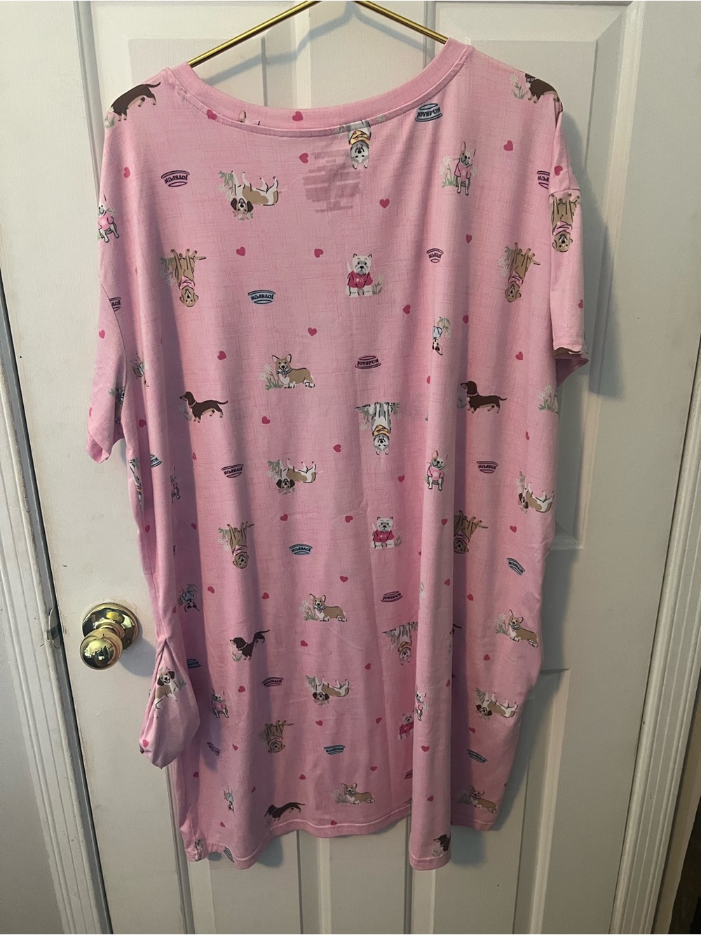 Pink Dog Print Nightshirt